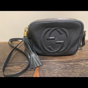 Authentic black Gucci Soho Disco handbag